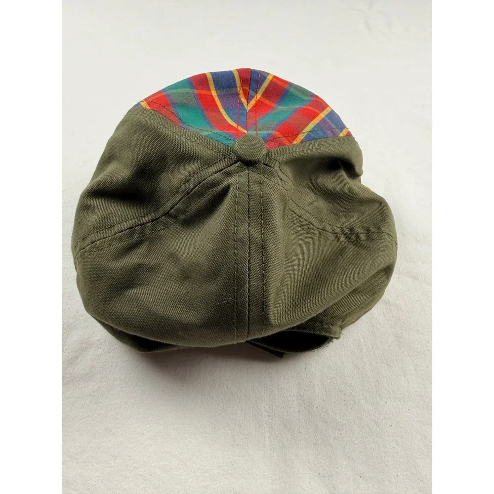 Boy Scouts of America Cub Scout Hat 2012 Plaid Olive Green Youth M/L Adjustable